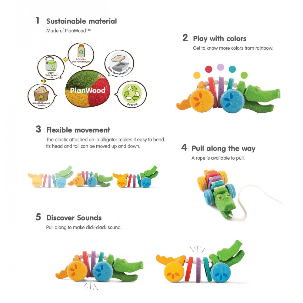 Rainbow Dancing Alligator Toy Plan Toys 