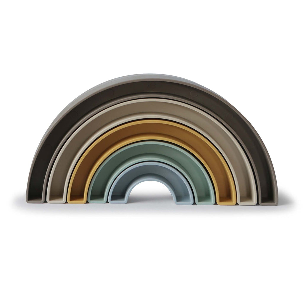 Rainbow Stacker Toy - Hillside Toy Mushie 