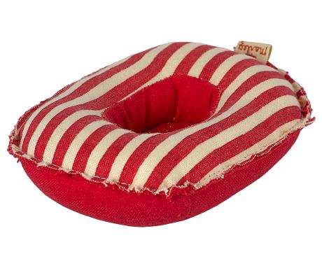 Rubber Boat, Small Mouse - Red Stripe Toy Maileg 