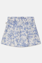 Shorts - Ivory Blue Floral Children's Clothing My Little Cozmo 
