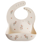 Silicone Bib - Pink Flowers Baby Essentials Mushie 