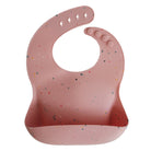 Silicone Bib - Powder Pink Confetti Baby Essentials Mushie 